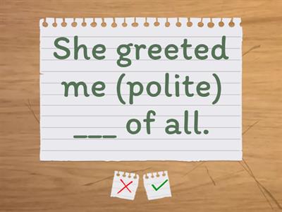 Adverbs (Comparative and Superlative)