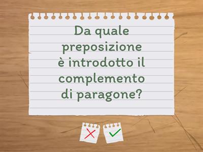 Complemento di paragone esercizi