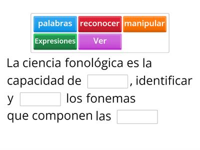 Conciencia fonológica 