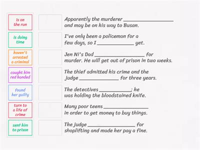 SMKTPB Form 5 Unit 6: Crime (Collocations & Expressions)