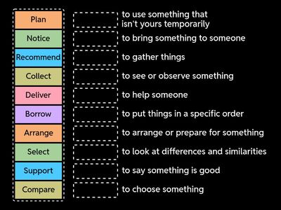 B1 Vocabulary Match Up