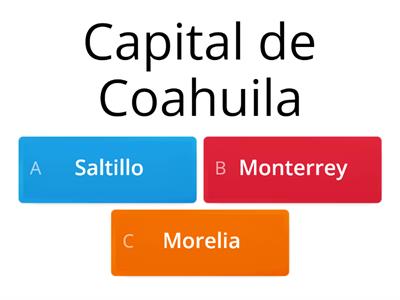 Estados y capitales de México 