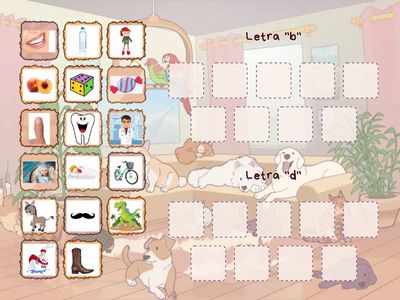 Letra "b" y "d"