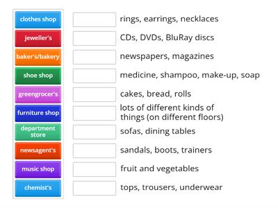 goods and shopping