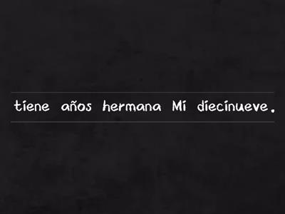 Frases para escribir -  3rd español