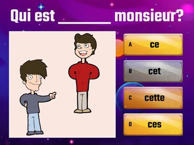 LES ADJECTIFS DéMONSTRATIFS, CE, CET, CETTE, CES