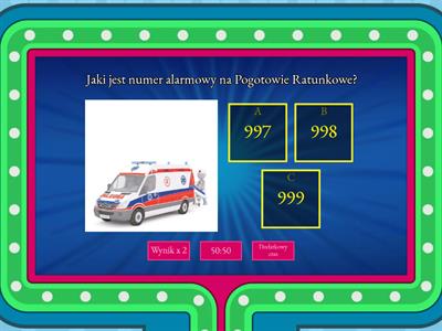 Bezpieczny przedszkolak to ja - quiz wiedzy