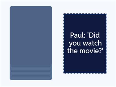 Reported speech with questions