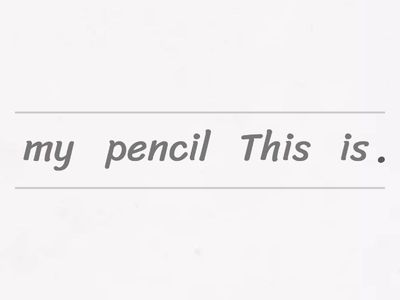 This that these those