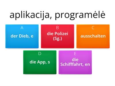 Quiz  von Kapitel 43 Litauisch Deutsch