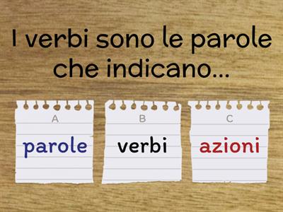 QUIZ sui VERBI