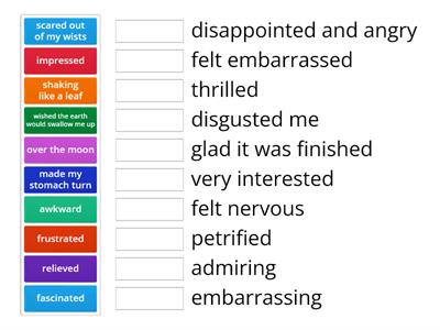 Describing feelings (upper-int)