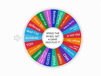 ROBLOX GAMES WHEEL