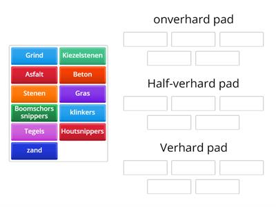 Verschillende paden