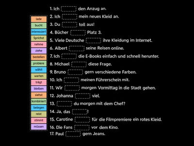 Spektrum Deutsch A1. K. 8 / Verben in Sätzen