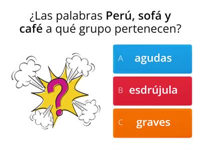 Reglas de Acentuación palabras agudas, graves y esdrújulas.