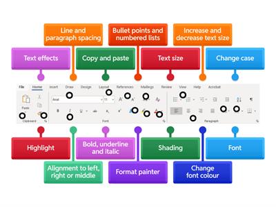 Microsoft Word toolbar