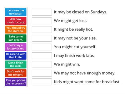 Might / May (Unit 11C)