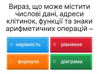  Табличний процесор Excel.  (7 клас)