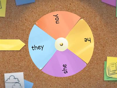 Subject Pronouns Random Wheel