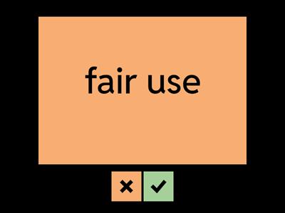 Vocabulary: The Four Factors of Fair Use