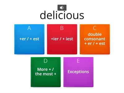   Degrees of comparison (Elementary)