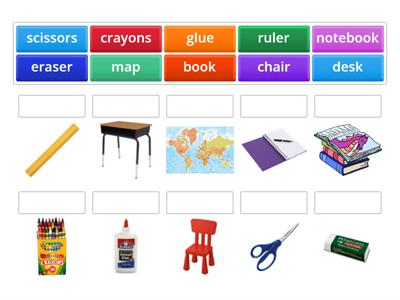  Classroom objects grade 1