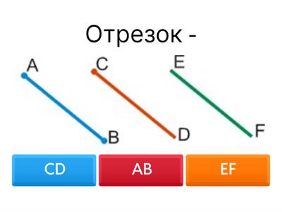 Луч, точка, отрезок, прямая