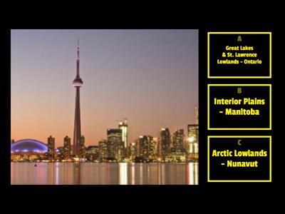 Canadian Political and Physical Regions - Picture Identification