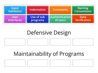 Defensive Design and Maintainability of Programs