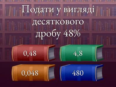 09.05 Відсотки 5 клас