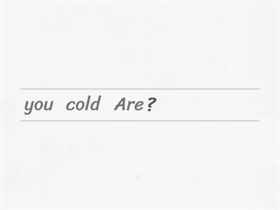 VERB TO BE QUESTIONS