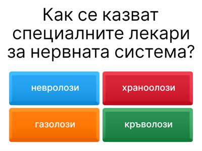 Хигиена и здравни познания на нервнаta система  