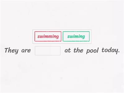 double consonant -ing