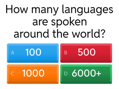 Why learn languages?