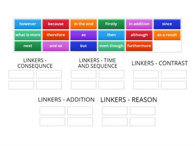 Formal writing - linking words