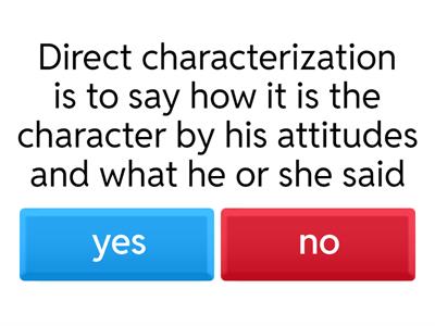 Direct and Indirect characterization