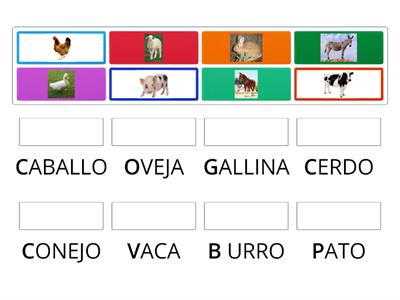 ANIMALES DE LA GRANJA. CONCIENCIA FONOLÓGICA INICIAL
