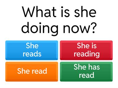 Present Continuous and Present Simple Quiz