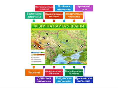 Форми рельєфу України