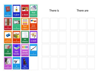 There is / There are Classroom Objects