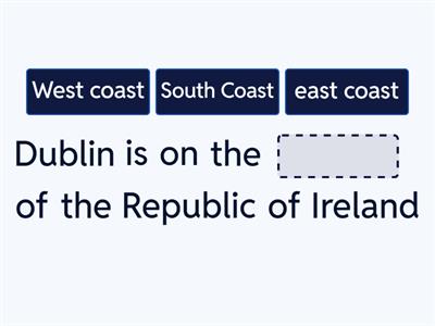Ireland- Geography words