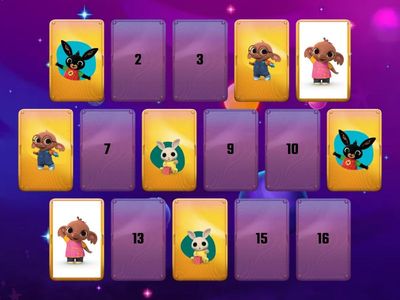 Memory Bing bunny Coniglietti 8 coppie di terremoto