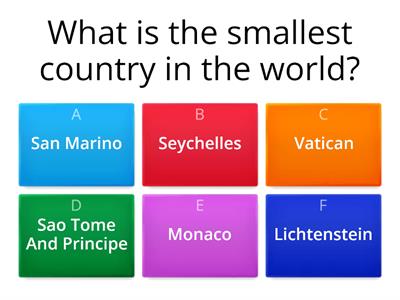 Geography Quiz!