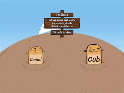 Camel Syllable Division (vc/v) Whack-a-Mole