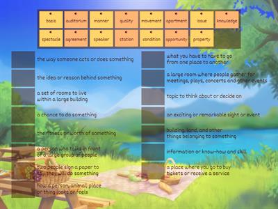 Year 4 Vocabulary List 1