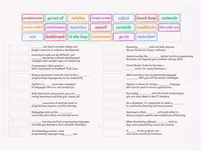 Frameworks and programming languages