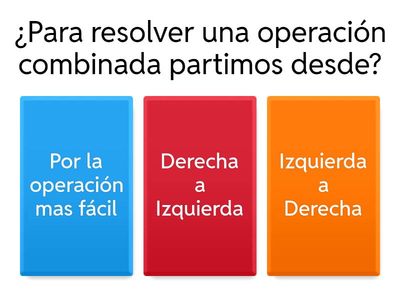 Operaciones Combinadas.