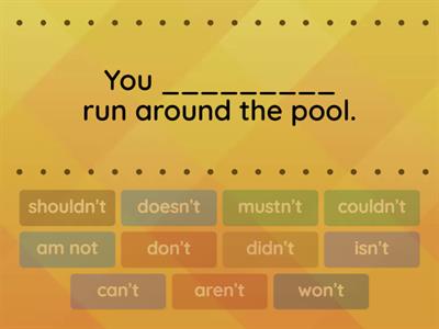 Negative forms. Different forms 