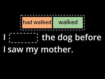 Past perfect simple and past simple